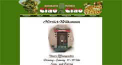 Desktop Screenshot of pizzeria-ciaociao.com